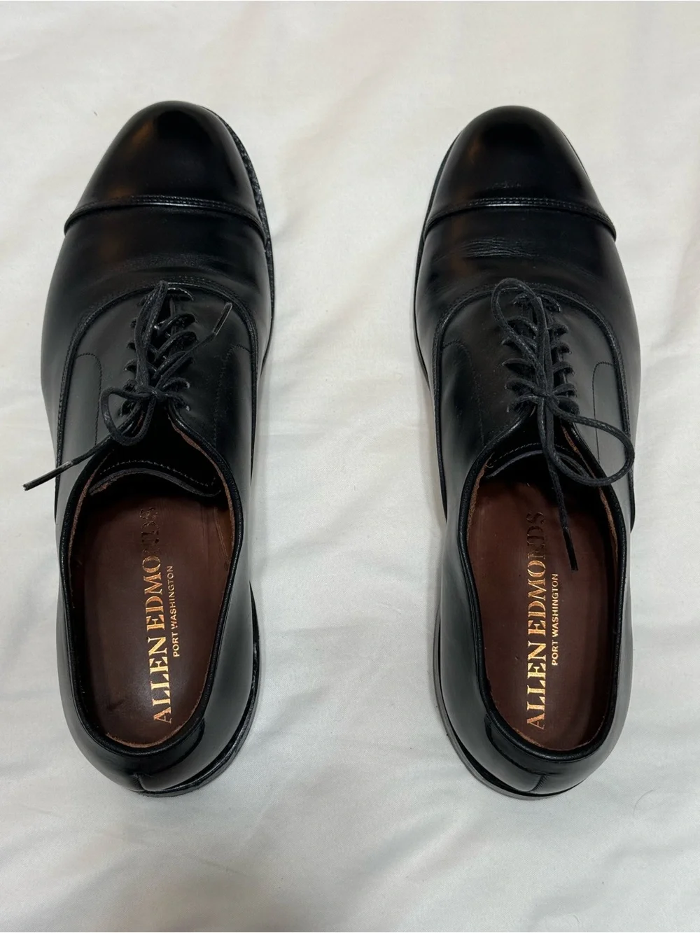 Allen Edmonds Park Ave (Black) Cap-Toe Oxford dress shoes